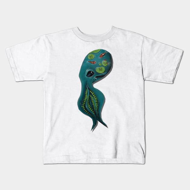 blueoctopus Kids T-Shirt by Artelies202